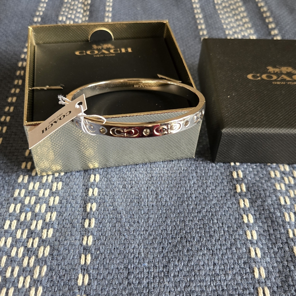 Coach Silver Bangle